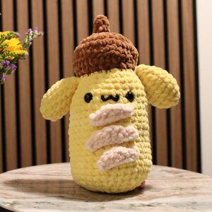 Crochet Pompompurin Baguette amigurumi, soft, cute